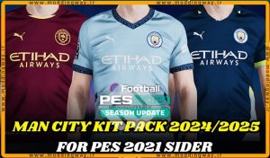 کیت پک 2024 Manchester City برای PES 2021