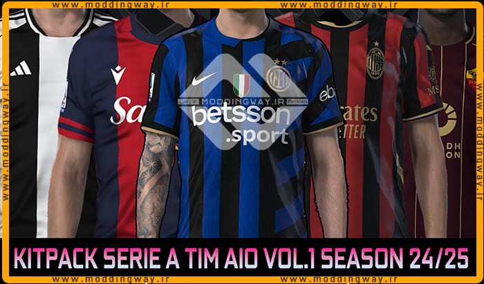 کیت پک Serie A 2024-25 v1 برای PES 2021