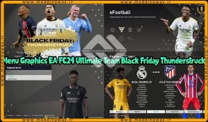 منو گرافیکی EA FC24 UT Black Friday برای PES 2021 