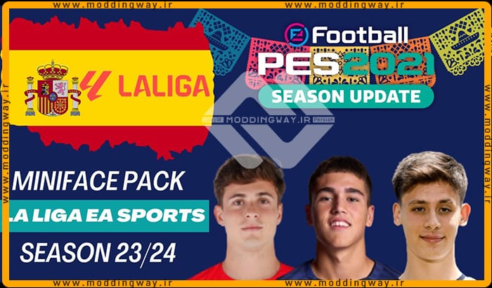 مینی فیس پک La Liga Season 2024 برای PES 2021