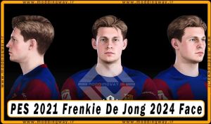 فیس Frenkie De Jong برای PES 2021 - آپدیت 25 اردیبهشت 1403