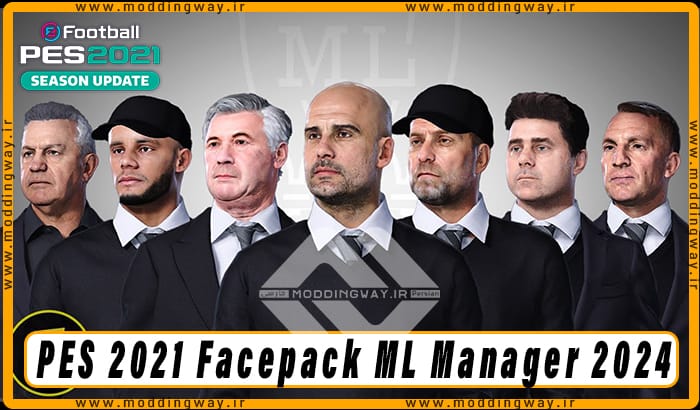 فیس پک New Facepack ML Manager 2024 برای PES 2021