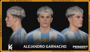 فیس Alejandro Garnacho برای PES 2017 - آپدیت 30 خرداد 1403