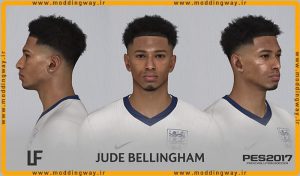 فیس Jude Bellingham برای PES 2017 - آپدیت 1 تیر 1403