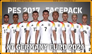 فیس پک Germany EURO 2024 برای PES 2017 