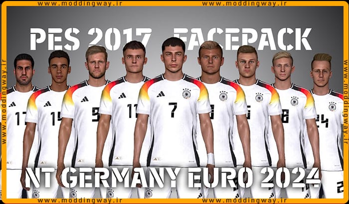 فیس پک Germany EURO 2024 برای PES 2017 