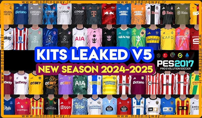 کیت پک Leaked Season 2024 v5 برای PES 2017