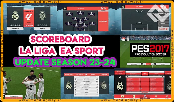 اسکوربرد LaLiga EA SPORTS 2023/24 برای PES 2017