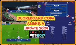 اسکوربرد Copa America 2024 برای PES 2017