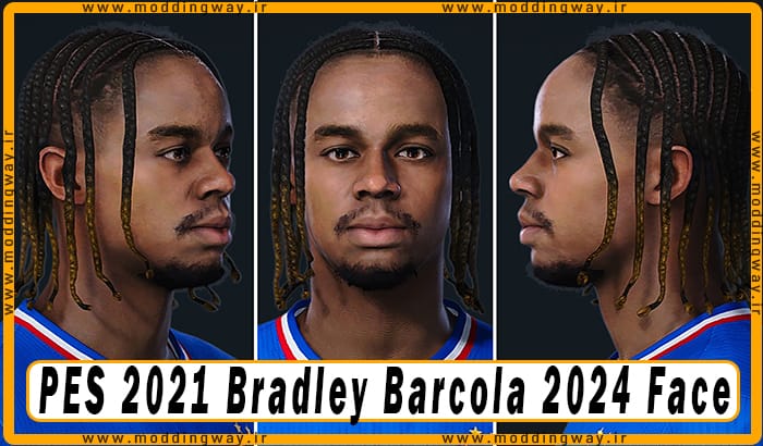 فیس Bradley Barcola برای PES 2021 - آپدیت 8 تیر 1403