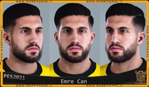 فیس Emre Can برای PES 2021 - آپدیت 8 تیر 1403