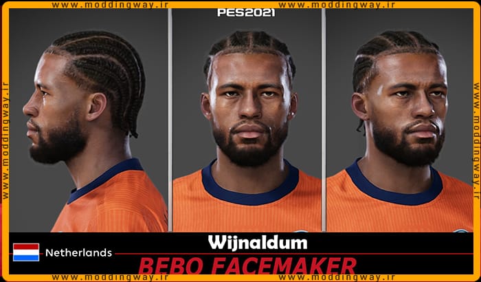 فیس Georginio Wijnaldum برای PES 2021 - آپدیت 6 تیر 1403