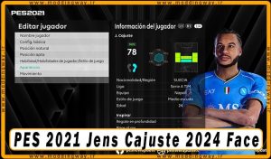 فیس Jens Cajuste برای PES 2021 - آپدیت 14 خرداد 1403
