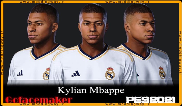 فیس Kylian Mbappé برای PES 2021 - آپدیت 31 خرداد 1403