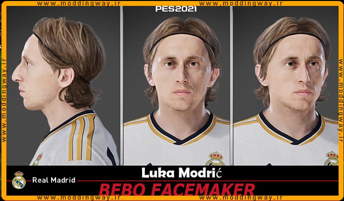 فیس Luka Modric برای PES 2021 - آپدیت 15 خرداد 1403