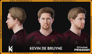 فیس Kevin De Bruyne برای PES 2021 - آپدیت 6 تیر 1403