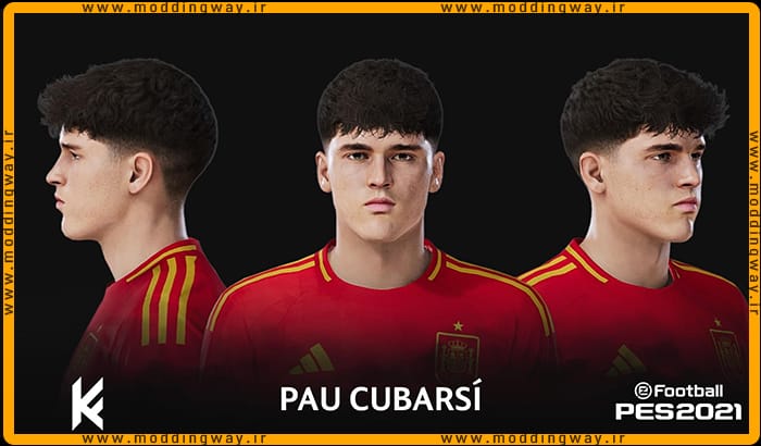 فیس Pau Cubarsí برای PES 2021 - آپدیت 30 خرداد 1403