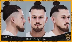 فیس Radu Drăgușin برای PES 2021 - آپدیت 26 خرداد 1403