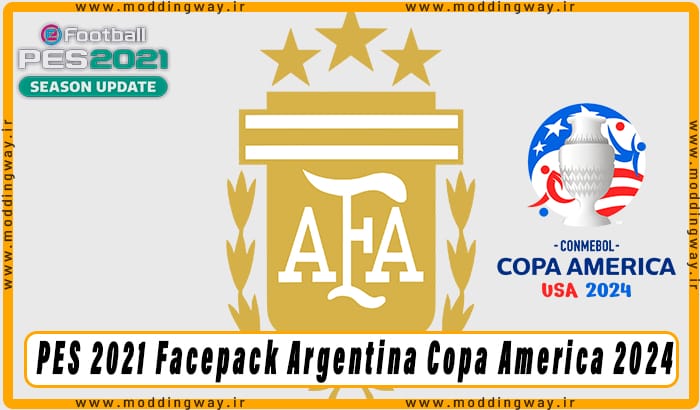 فیس پک Argentina Copa America 2024 برای PES 2021