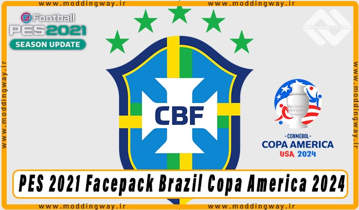 فیس پک Brazil Copa America 2024 برای PES 2021