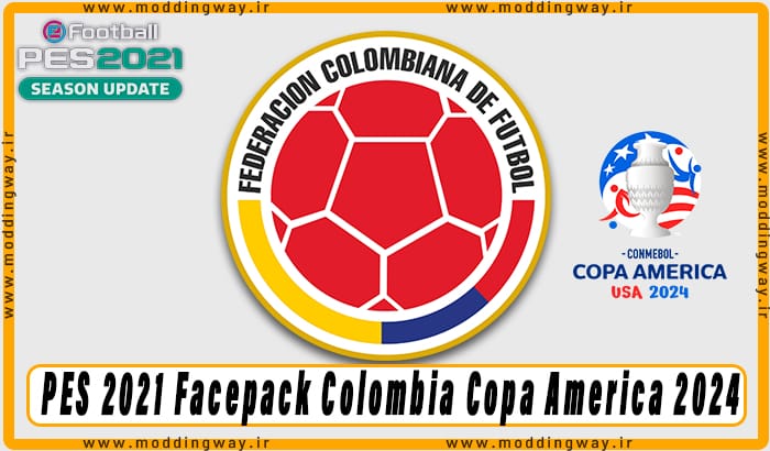 فیس پک Colombia Copa America 2024 برای PES 2021