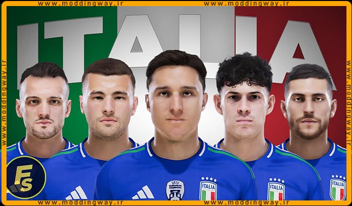 فیس پک Italy EURO 2024 برای PES 2021