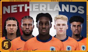 فیس پک Netherlands EURO 2024 برای PES 2021