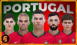 فیس پک Portugal EURO 2024 برای PES 2021