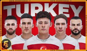 فیس پک Turkey EURO 2024 برای PES 2021