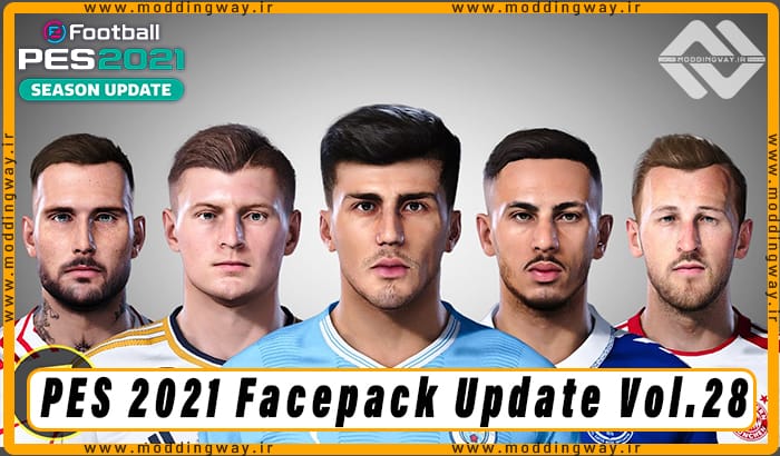 فیس پک Facepack Update Vol.28 برای PES 2021