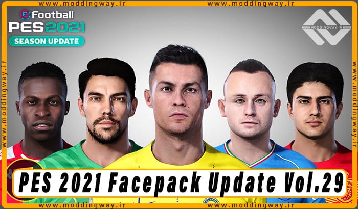 فیس پک Facepack Update Vol.29 برای PES 2021