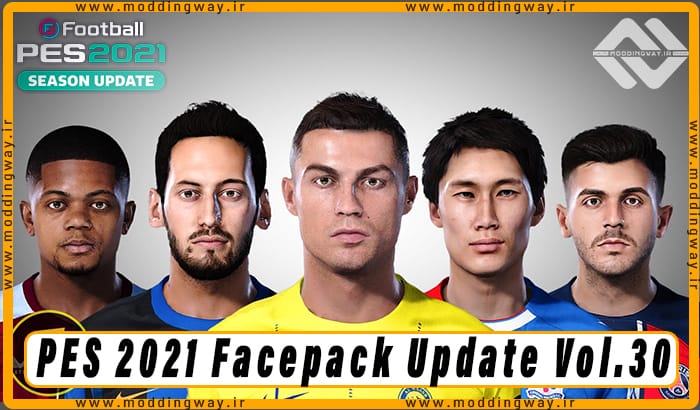 فیس پک Facepack Update Vol.30 برای PES 2021