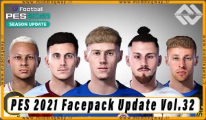 فیس پک Facepack Update Vol.32 برای PES 2021