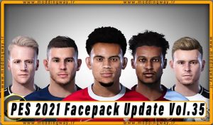 فیس پک Facepack Update Vol.35 برای PES 2021