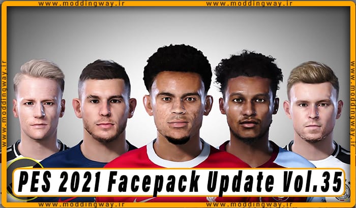 فیس پک Facepack Update Vol.35 برای PES 2021