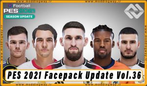 فیس پک Facepack Update Vol.36 برای PES 2021