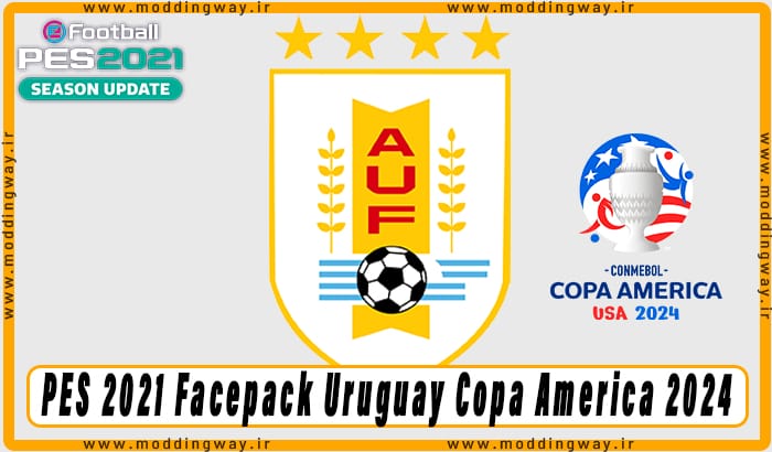 فیس پک Uruguay Copa America 2024 برای PES 2021