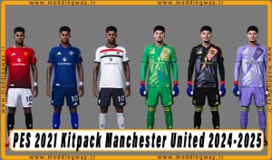 کیت پک Manchester United Leaked 2024-2025 برای PES 2021
