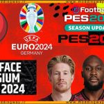 مینی فیس پک Belgium NT EURO 2024 برای PES 2021