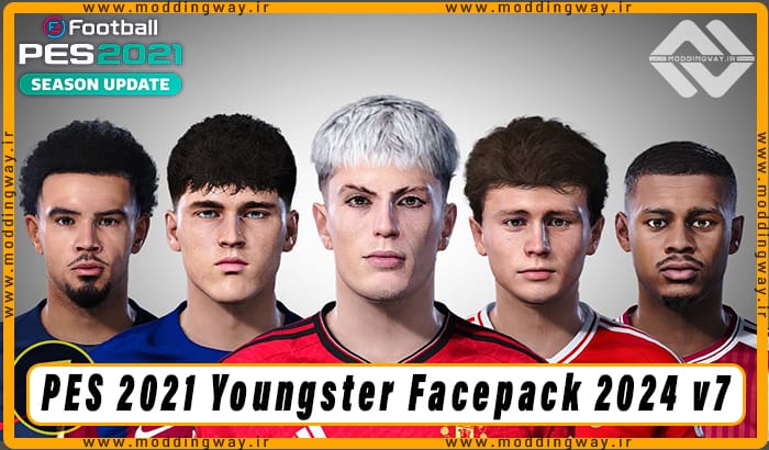 فیس پک Youngster Facepack 2024 v7 برای PES 2021