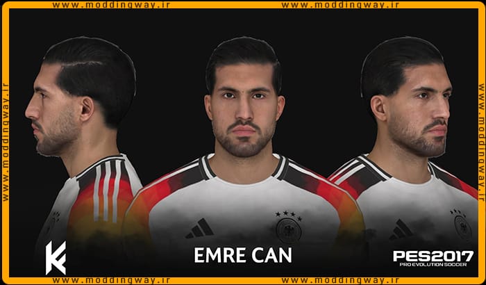 فیس Emre Can برای PES 2017 - آپدیت 3 مرداد 1403