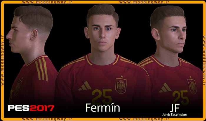 فیس Fermin Lopez برای PES 2017 - آپدیت 30 تیر 1403