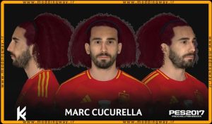 فیس Marc Cucurella برای PES 2017 - آپدیت 4 مرداد 1403