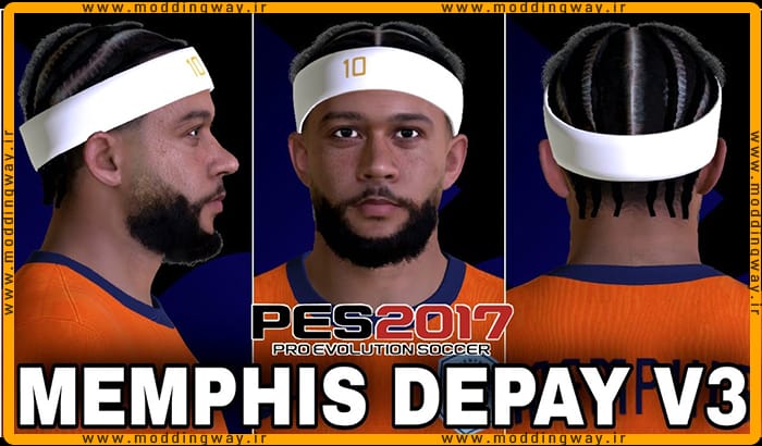 فیس Memphis Depay برای PES 2017 - آپدیت 26 تیر 1403