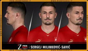 فیس Milinkovic Savic برای PES 2017 - آپدیت 23 تیر 1403