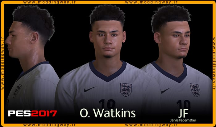 فیس Ollie Watkins برای PES 2017