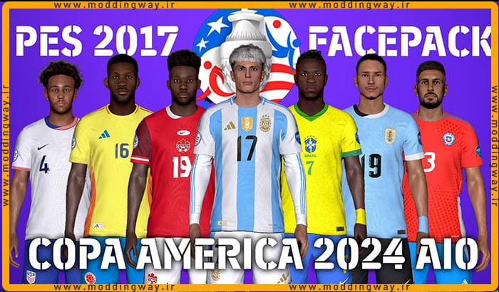 فیس پک Copa America 2024 برای PES 2017
