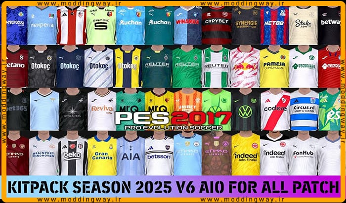 کیت پک Leaked Season 2024 v6 برای PES 2017