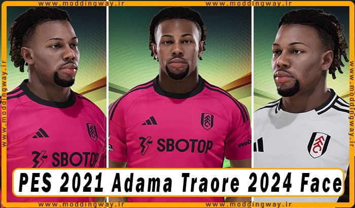 فیس Adama Traore برای PES 2021 - آپدیت 2 مرداد 1403