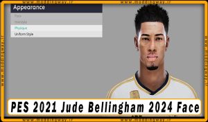 فیس Jude Bellingham برای PES 2021 - آپدیت 31 تیر 1403